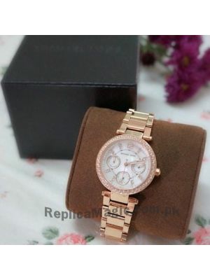 Michael Kors Parker Rose Gold Chronograph Watch  Price in Pakistan