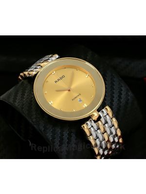 Rado Florence Two Tone Golden Dial Watch Price in Pakistan