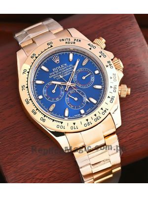 Rolex Cosmograph Daytona Rose Gold Blue Dial Watch Price in Pakistan