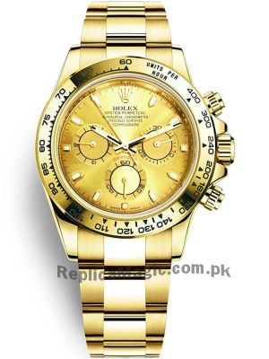 Rolex Cosmograph Daytona Yellow Gold Champagne Dial Watch 116508 Price in Pakistan