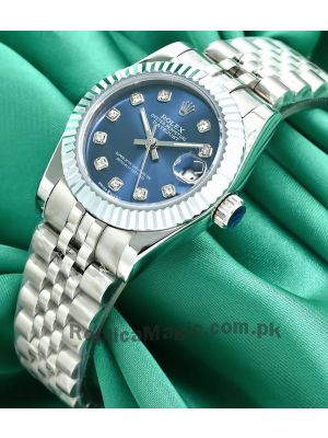 Rolex Datejust 31mm Blue Diamond Dial Women's Watch Price in Pakistan