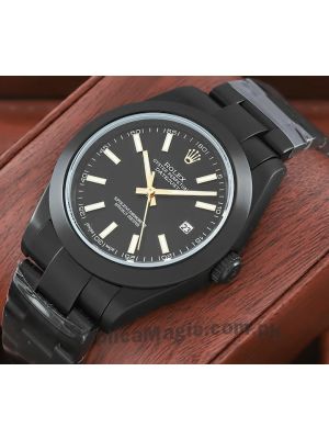Rolex Datejust 41 Stainless Steel Black Index Dial Smooth Bezel Watch Price in Pakistan