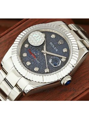 Rolex Datejust Diamond Blue Computer Dial Swiss Watch Price in Pakistan