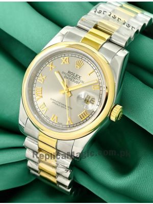 Rolex Datejust Gray Roman Dial Watch Price in Pakistan