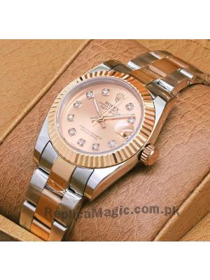 Rolex Datejust Lady Rose Gold Dial Two Tone Watch Price in Pakistan