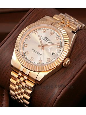 Rolex Datejust Rose Gold Diamond Dial Watch Price in Pakistan
