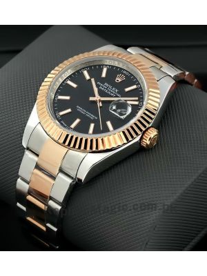 Rolex Datejust Two-Tone Black Dial Watch Price in Pakistan