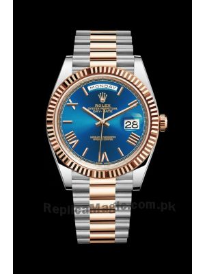 Rolex Day-Date 40 Blue Dial Two Tone Watch Price in Pakistan