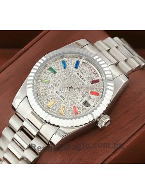 Rolex Day Date Pave Rainbow Dial Watch  Price in Pakistan