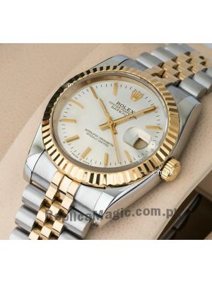 Rolex Oyster Perpetual Datejust  Two Tone White Dial Watch  Price in Pakistan