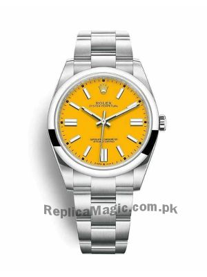 Rolex Oyster Perpetual Yellow Dial Men's Watch  Price in Pakistan