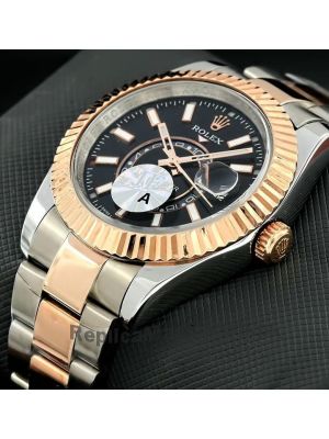 Rolex Sky-Dweller Two Tone Black Dial Watch Price in Pakistan