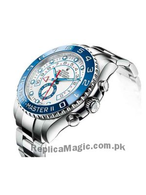 Rolex Yacht Master II Blue Bezel Men's Silver Watch (Swiss Quality) Price in Pakistan