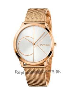 Calvin Klein Men 40MM Minimal Stainless Steel Mesh Bracelet Watch Price in Pakistan