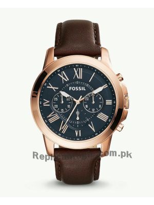 Fossil Grant Chronograph Brown Leather Watch FS5068  (Same as Original) Price in Pakistan
