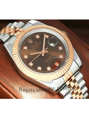 Rolex Datejust Chocolate Diamond Dial Watch  (2021) Price in Pakistan