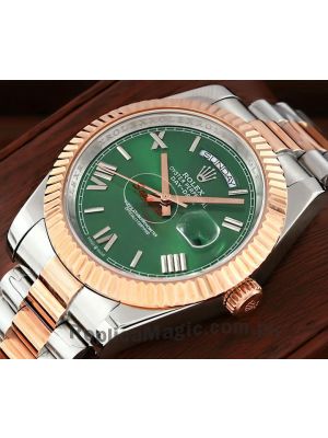 Rolex Day-Date Green Roman Dial Swiss Watch Price in Pakistan